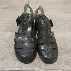 Stylish Glitter Jelly Sandals